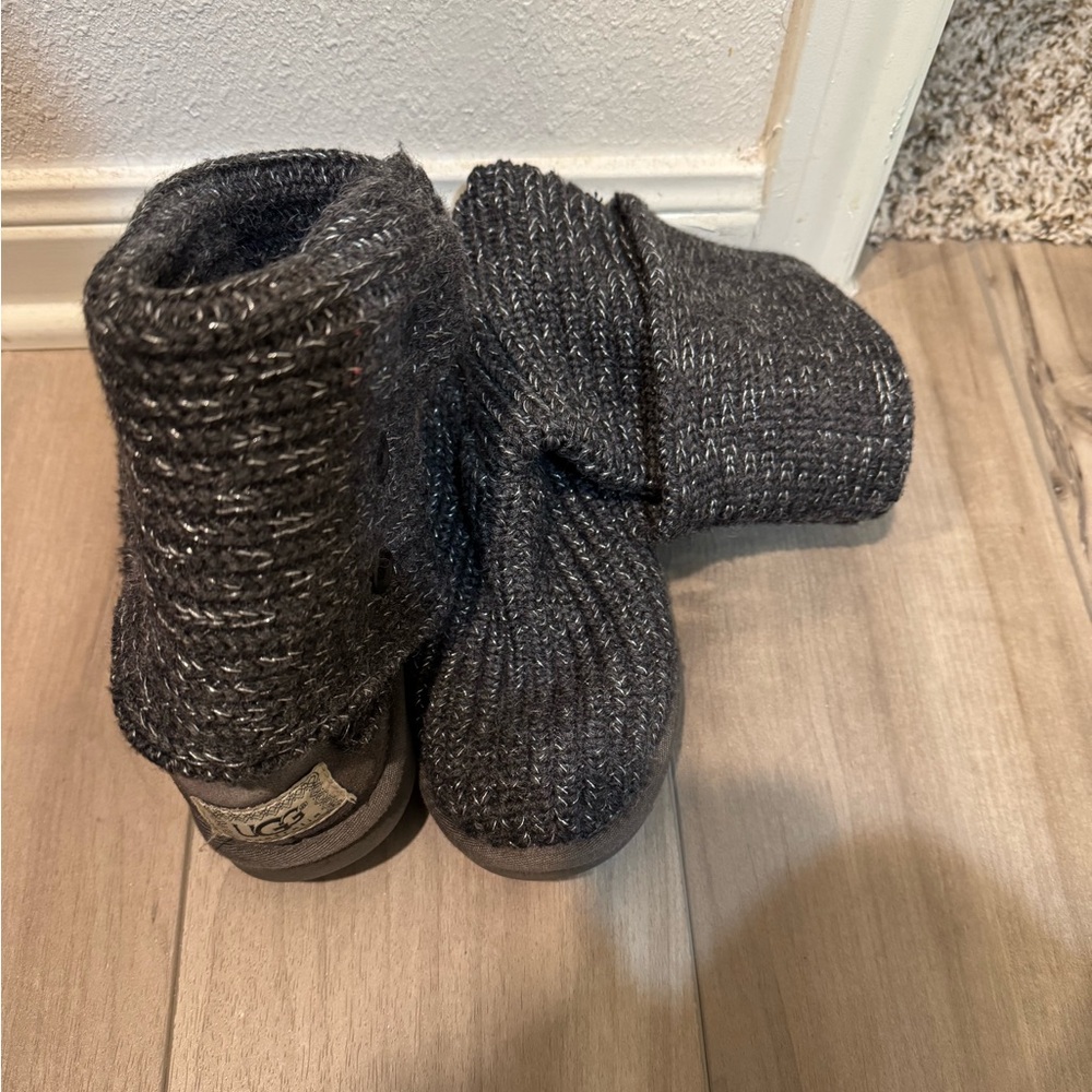 UGG Charcoal Knit Boots